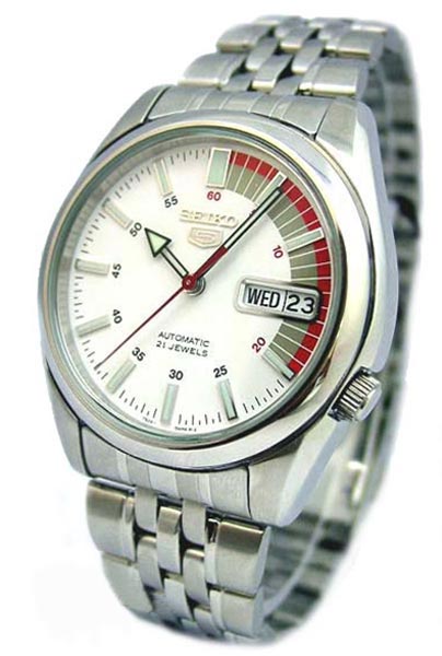 AAA 1:1 Replica Seiko-5 Mens Watches White Dial automatic SNK369K1 Watch