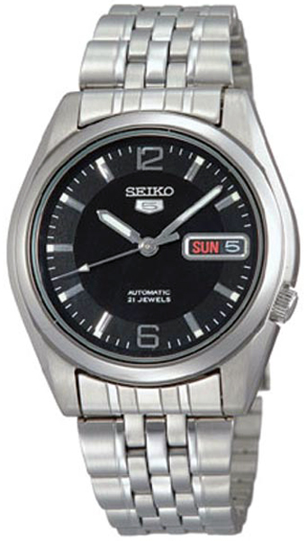 AAA 1:1 Replica Seiko-5 Mens Watches Black Dial Automatic SNK393K1 Watch