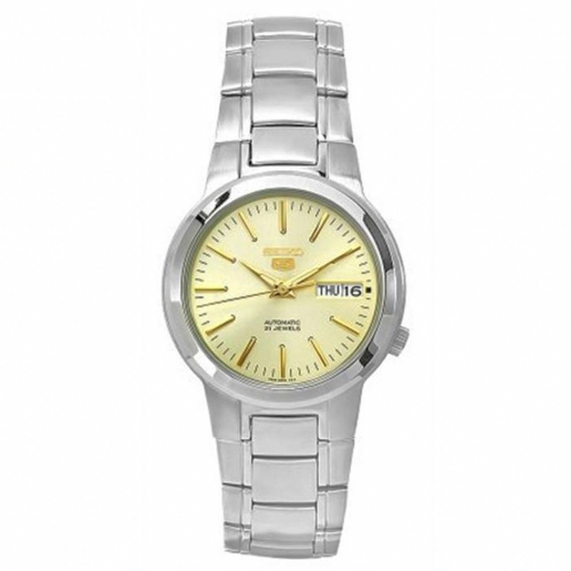 AAA 1:1 Replica Seiko-5 Mens Watches Gold Dial 41MM SNKA03K1 Watch