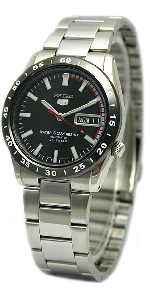 AAA 1:1 Replica Seiko-5 Mens Watches Black Dial Automatic SNKE09J1 Watch