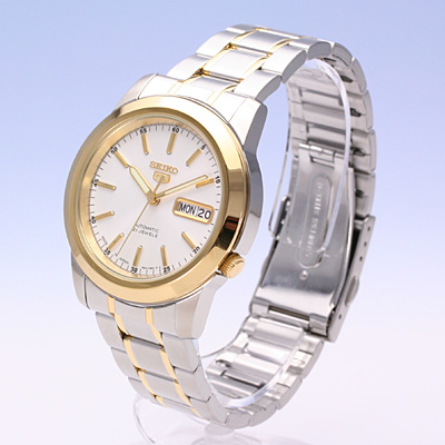 AAA 1:1 Replica Seiko-5 Mens Watches White Dial Automatic 40MM SNKE54J1 Watch