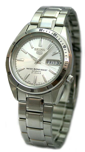 AAA 1:1 Replica Seiko-5 Mens Watches Silver Dial Automatic SNKF47J1 Watch