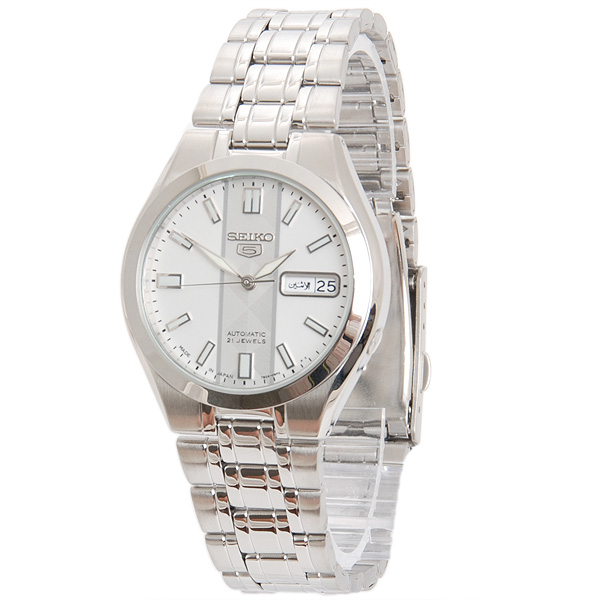 AAA 1:1 Replica Seiko-5 Mens Watches Silver Dial Automatic 34MM SNKG31J1 Watch