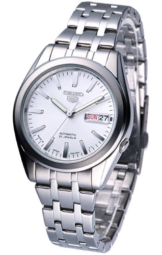 AAA 1:1 Replica Seiko-5 Mens Watches White Dial Automatic 38MM SNKG93J1 Watch