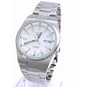 AAA 1:1 Replica Seiko-5 Mens Watches White Dial Automatic 37MM SNKH93K1 Watch