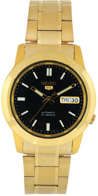 AAA 1:1 Replica Seiko Mens Watches Black Dial Automatic 38MM SNKK22K1 Watch