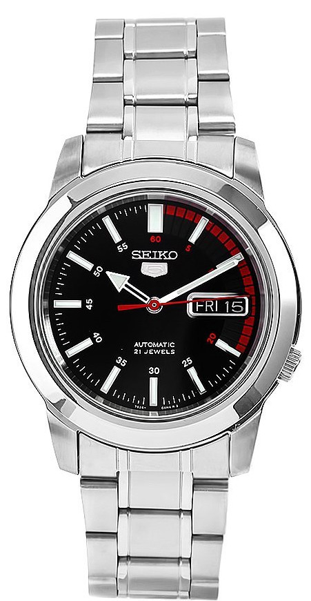 AAA 1:1 Replica Seiko Mens Watches Black Dial Automatic 38MM SNKK31K1 Watch