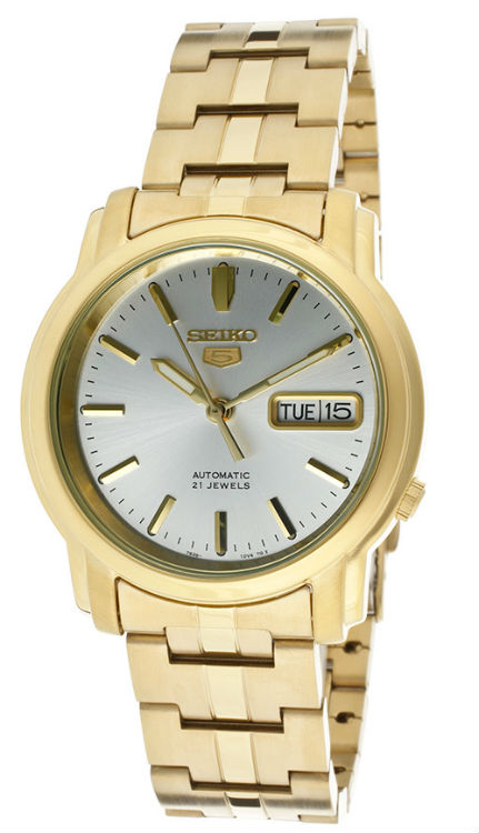 AAA 1:1 Replica Seiko-5 Mens Watches Silver Dial Automatic 38MM SNKK74K1 Watch