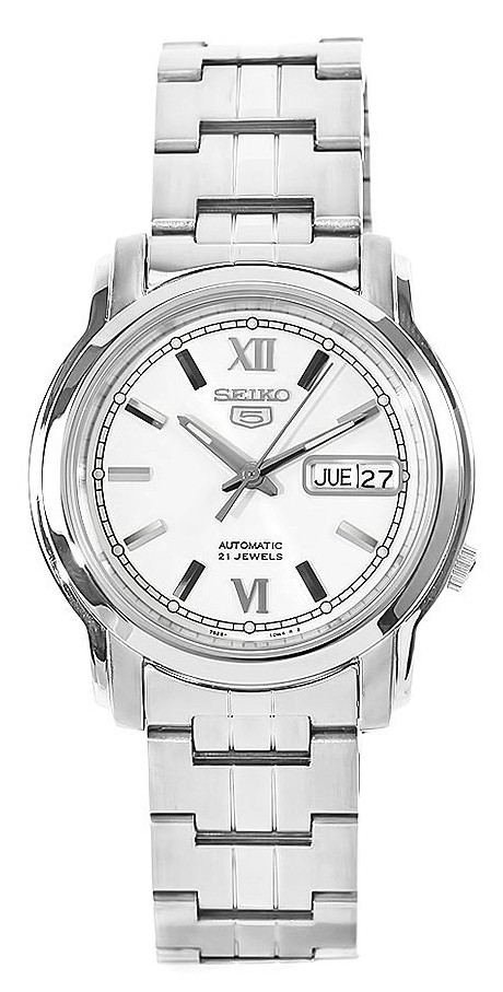 AAA 1:1 Replica Seiko Mens Watches White Dial Automatic 38MM SNKK77J1 Watch