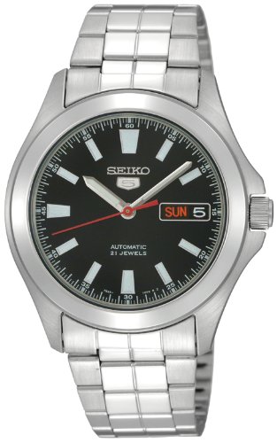 AAA 1:1 Replica Seiko Mens Watches Black Dial Automatic 36MM SNKL09J1 Watch