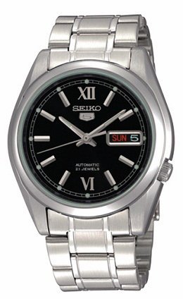 AAA 1:1 Replica Seiko-5 Mens Watches Black Dial Automatic 37MM SNKL55K1 Watch