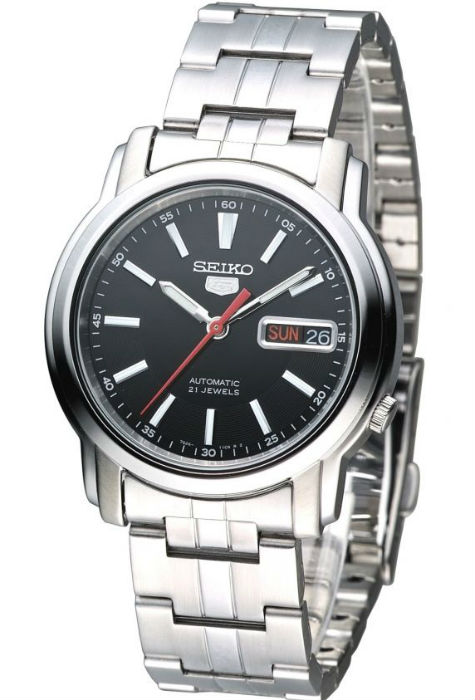 AAA 1:1 Replica Seiko-5 Mens Watches Black Dial Automatic 37MM SNKL83K1 Watch