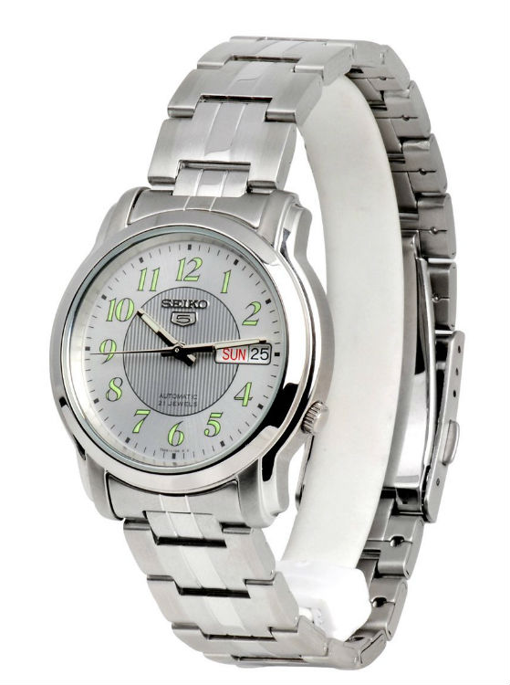 AAA 1:1 Replica Seiko-5 Mens Watches Silver Dial Automatic 37MM SNKL89K1 Watch