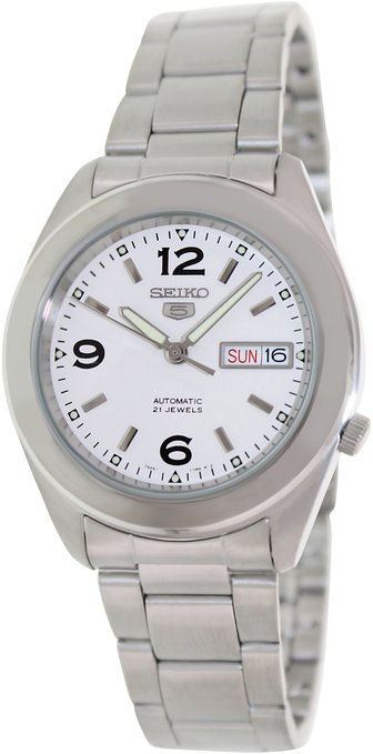 AAA 1:1 Replica Seiko-5 Mens Watches White Dial Automatic 40MM SNKM73K1 Watch