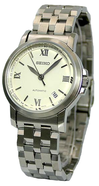 AAA 1:1 Replica Seiko Mens Watches White Dial Automatic SNM001K1 Watch