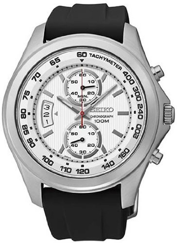AAA 1:1 Replica Seiko-Chronograph Mens Watches White Dial Quartz 45MM SNN259P1 Watch