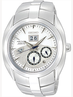 AAA 1:1 Replica Seiko-Arctura Mens Watches Silver Dial Kinetic SNP029P1 Watch