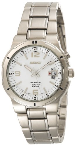 AAA 1:1 Replica Seiko-Usa Mens Watches White Dial Japanese Quartz 39.5MM SNQ075 Watch