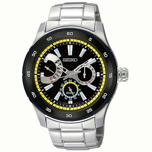 AAA 1:1 Replica Seiko-Criteria Mens Watches Black Dial Quartz 39MM SNT023J1 Watch