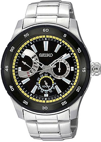 AAA 1:1 Replica Seiko-Criteria Mens Watches Black Dial Quartz SNT023P1 Watch