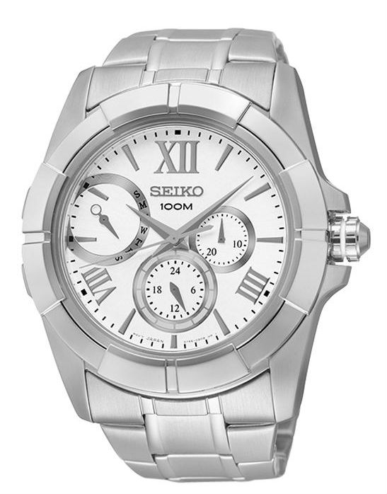 AAA 1:1 Replica Seiko Mens Watches White Dial Quartz 44MM SNT039P1 Watch