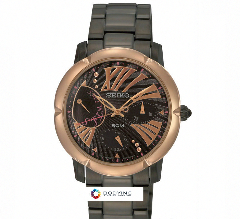 AAA 1:1 Replica Seiko-Criteria Ladies Watches Black Dial Quartz 37MM SNT882P1 Watch