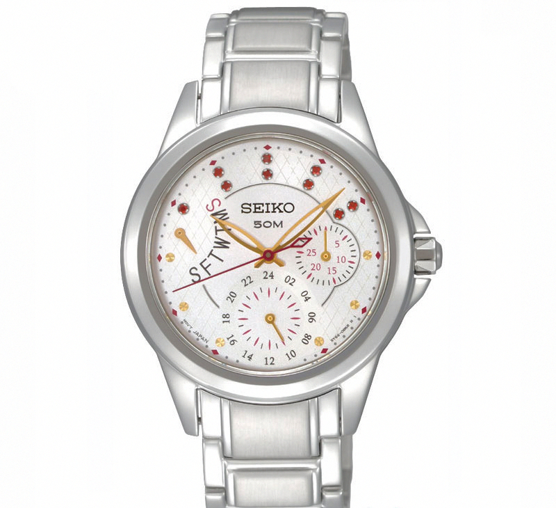AAA 1:1 Replica Seiko-Criteria Ladies Watches White Dial Quartz 37MM SNT885P1 Watch