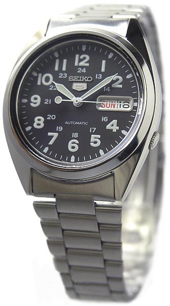 AAA 1:1 Replica Seiko-5 Mens Watches Black Dial automatic SNX809K1 Watch