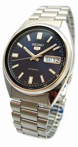 AAA 1:1 Replica Seiko-5 Mens Watches Blue Dial automatic SNXS77K1 Watch