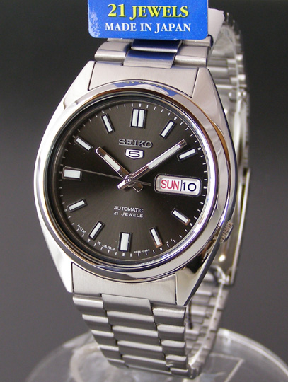 AAA 1:1 Replica Seiko-5 Mens Watches Gray Dial Automatic SNXS79J1 Watch