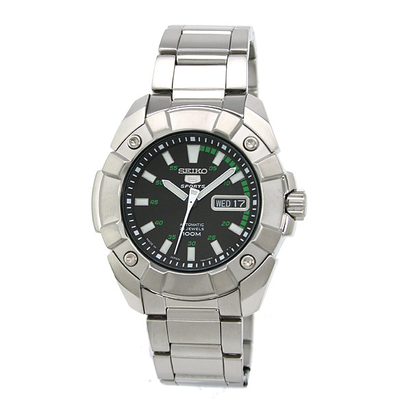 AAA 1:1 Replica Seiko-5-Sports Mens Watches Black Dial Automatic 42MM SNZG21J1 Watch
