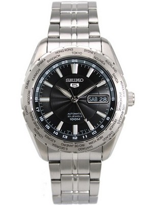 AAA 1:1 Replica Seiko-5-Sports Mens Watches Black Dial Automatic 45MM SNZG53K1 Watch