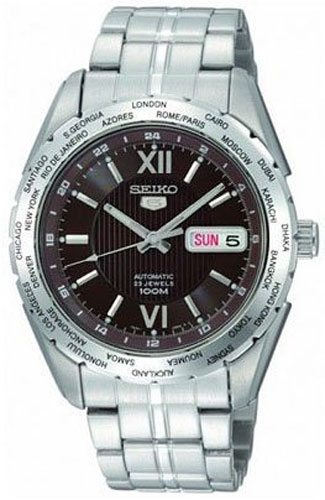 AAA 1:1 Replica Seiko-5-Sports Mens Watches Black Dial Automatic 45MM SNZG59K1 Watch