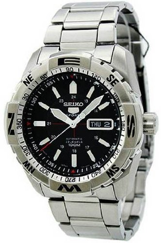 AAA 1:1 Replica Seiko-5-Sports Mens Watches Black Dial Automatic SNZJ05J1 Watch