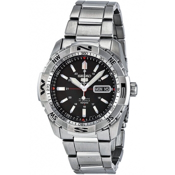 AAA 1:1 Replica Seiko-5-Sports Mens Watches Black Dial Automatic 42MM SNZJ05K1 Watch
