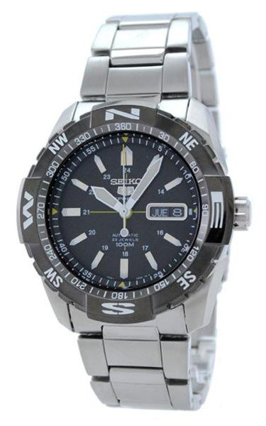 AAA 1:1 Replica Seiko-5-Sports Mens Watches Black Dial Automatic 42MM SNZJ07K1 Watch