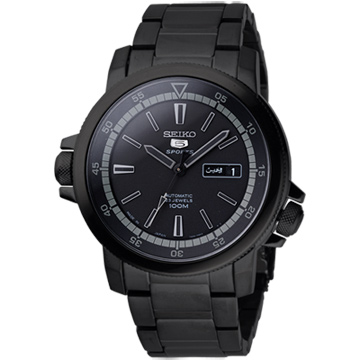 AAA 1:1 Replica Seiko-5-Sports Mens Watches Black Dial Automatic SNZJ67J1 Watch