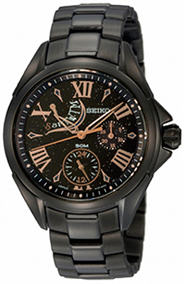 AAA 1:1 Replica Seiko-Criteria Ladies Watches Black Dial Quartz 36MM SPA819P1 Watch