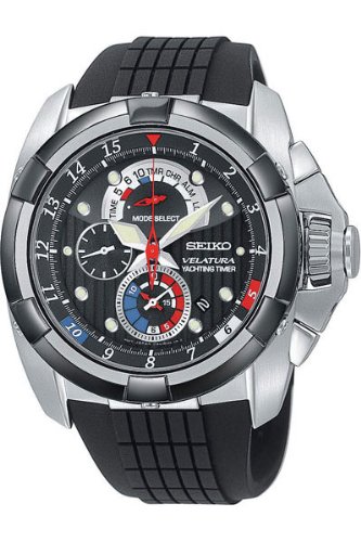 AAA 1:1 Replica Seiko-Velatura Mens Watches Black Dial Quartz 51MM SPC007P1 Watch