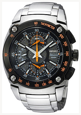 AAA 1:1 Replica Seiko-Sportura Mens Watches Black Dial Quartz SPC039P1 Watch