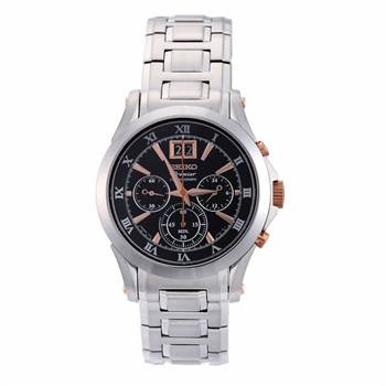 AAA 1:1 Replica Seiko-Premier Mens Watches Black Dial Quartz SPC064J1 Watch