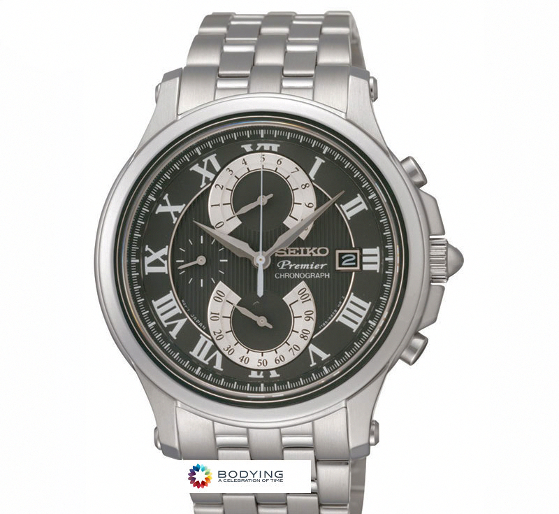 AAA 1:1 Replica Seiko-Premier Mens Watches Black Dial Quartz SPC067J1 Watch