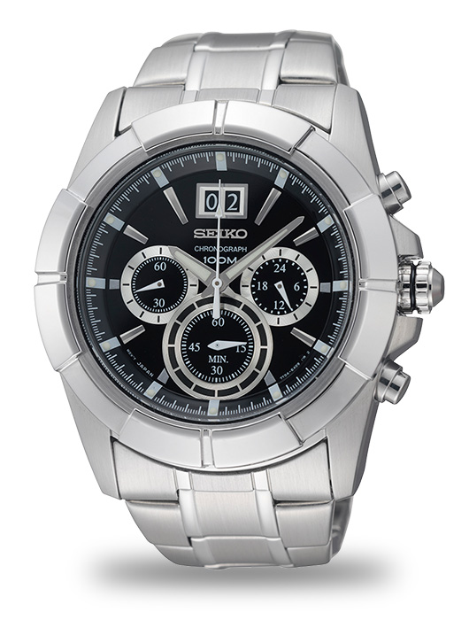 AAA 1:1 Replica Seiko-Lord Mens Watches Black Dial Quartz 44MM SPC099P1 Watch