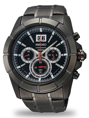 AAA 1:1 Replica Seiko-Lord Mens Watches Black Dial Quartz 46MM SPC103P1 Watch