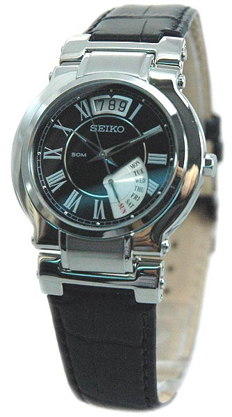 AAA 1:1 Replica Seiko-Quartz Mens Watches Black Dial Quartz SPQ005P1 Watch