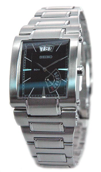 AAA 1:1 Replica Seiko-Quartz Mens Watches Black Dial Quartz SPQ007P1 Watch