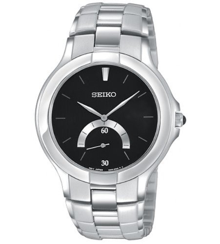 AAA 1:1 Replica Seiko-Usa Watches Black Dial Japanese quartz 38.5MM SRK017 Watch