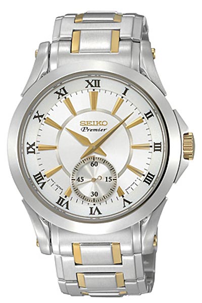 AAA 1:1 Replica Seiko-Premier Mens Watches Silver Dial SRK022P1 Watch
