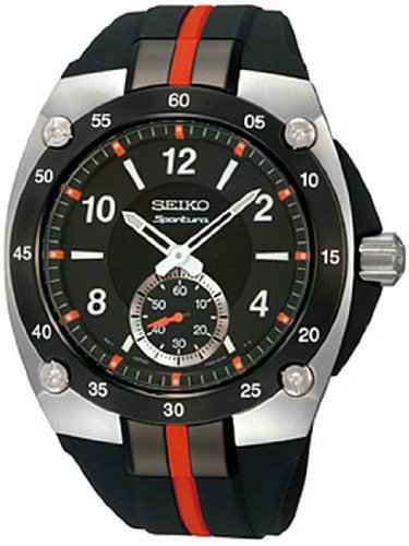 AAA 1:1 Replica Seiko-Sportura Mens Watches Black Dial SRK025P1 Watch