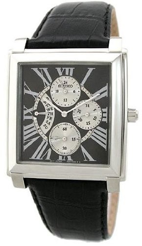AAA 1:1 Replica Seiko-Premier Mens Watches Black Dial Quartz SRL017P1 Watch